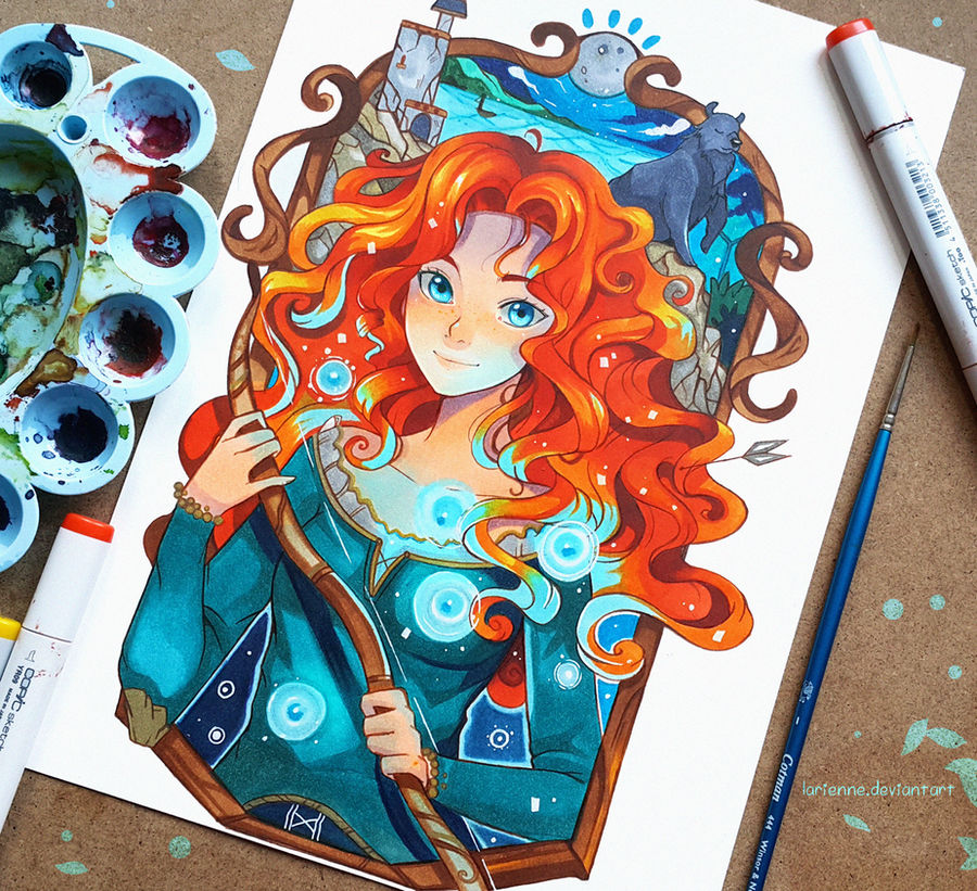 +Merida - Noble Maiden Fair+ by larienne