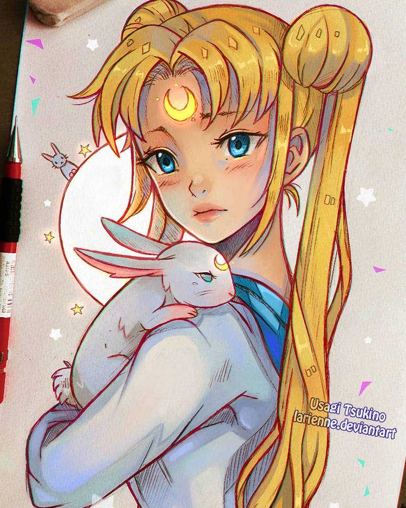 Usagi by larienne on DeviantArt