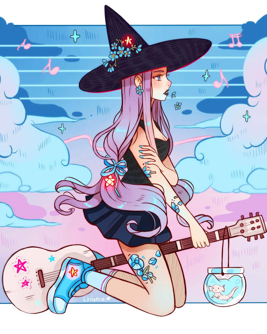 Late for music class by larienne