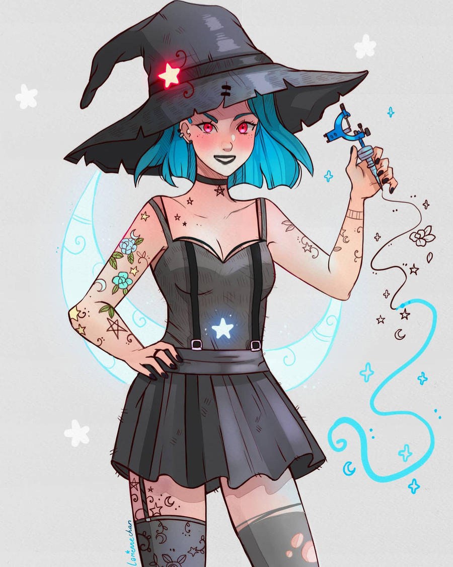 Tattoo Witch by larienne on DeviantArt
