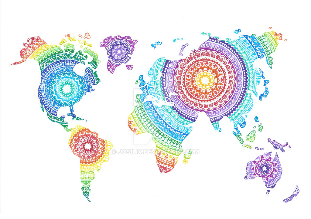 World Map Mandala