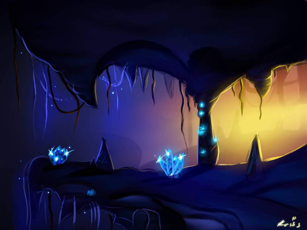 Cave speedpaint by KrisspyCat on DeviantArt