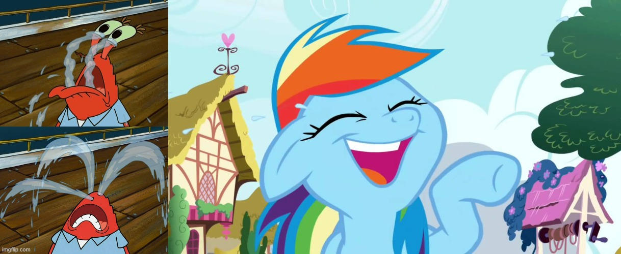 Rainbow Dash Laughs At Mr Krabs Crying By Johanloudevera On Deviantart Rainbow Dash Laughs At Mr Krabs Crying By Johanloudevera On Deviantart