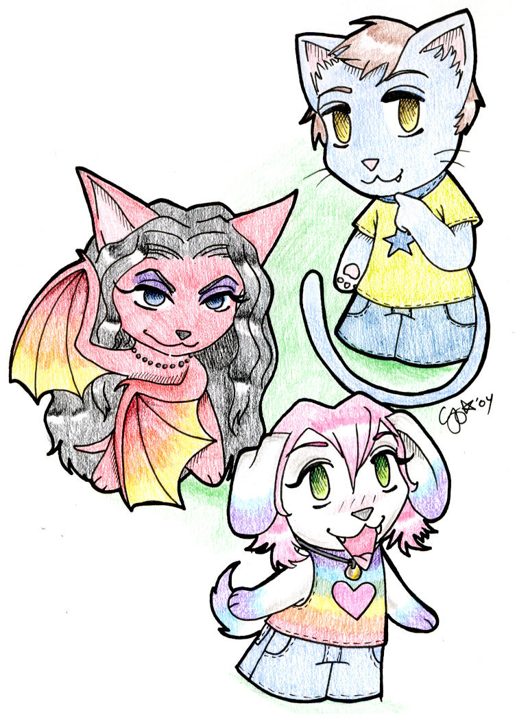 Chibi furries by SarahSilver on DeviantArt