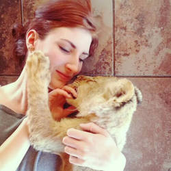 Lion cub and me