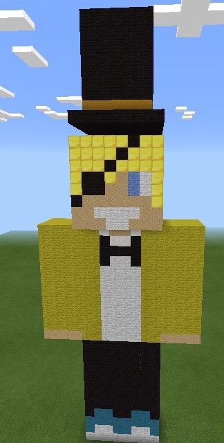 Bill Cipher in Minecraft by JackBirmano on DeviantArt