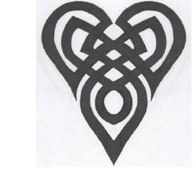 Heart squigle knot