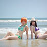 Nami and Nico on the Beach