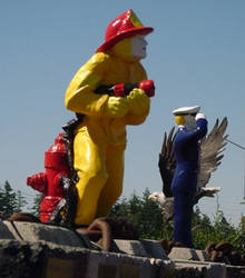 fireman statue