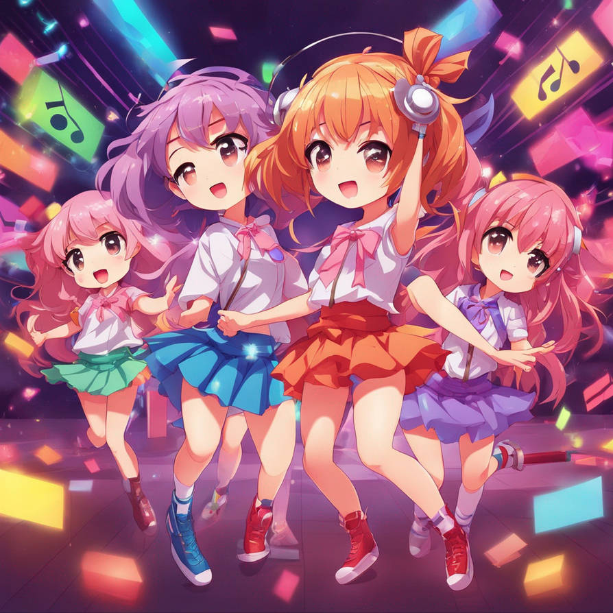 Chibi Unity Chibi Girls Dancing To Music by LordBaronSolo on DeviantArt