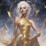 Marilyn, Galaxy Goddess in Gold