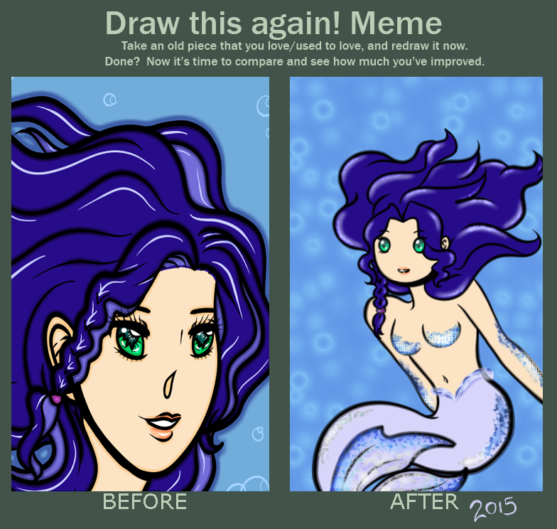 Draw It Again Meme (3) - Sapphire Mermaid