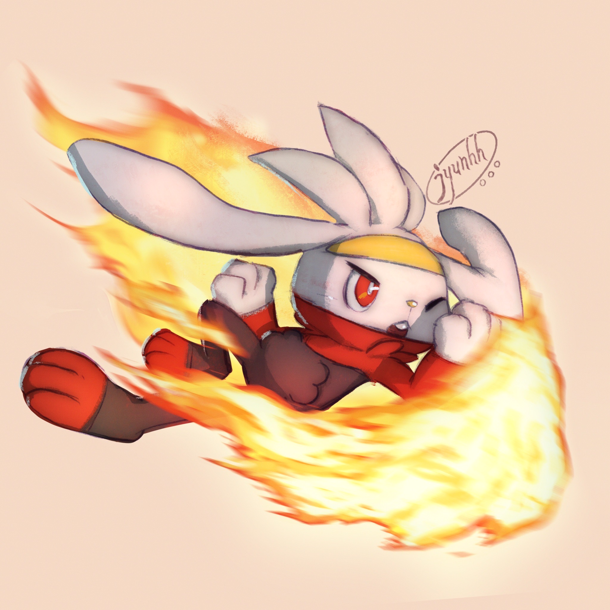 Go! Raboot! Use Flame Charge! by jyunhh on DeviantArt