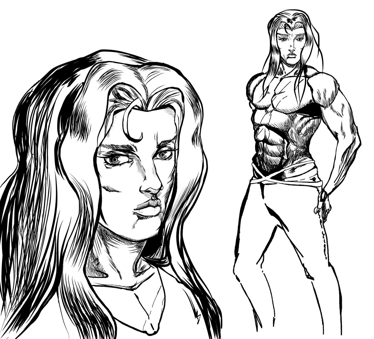 Alucard Lineart