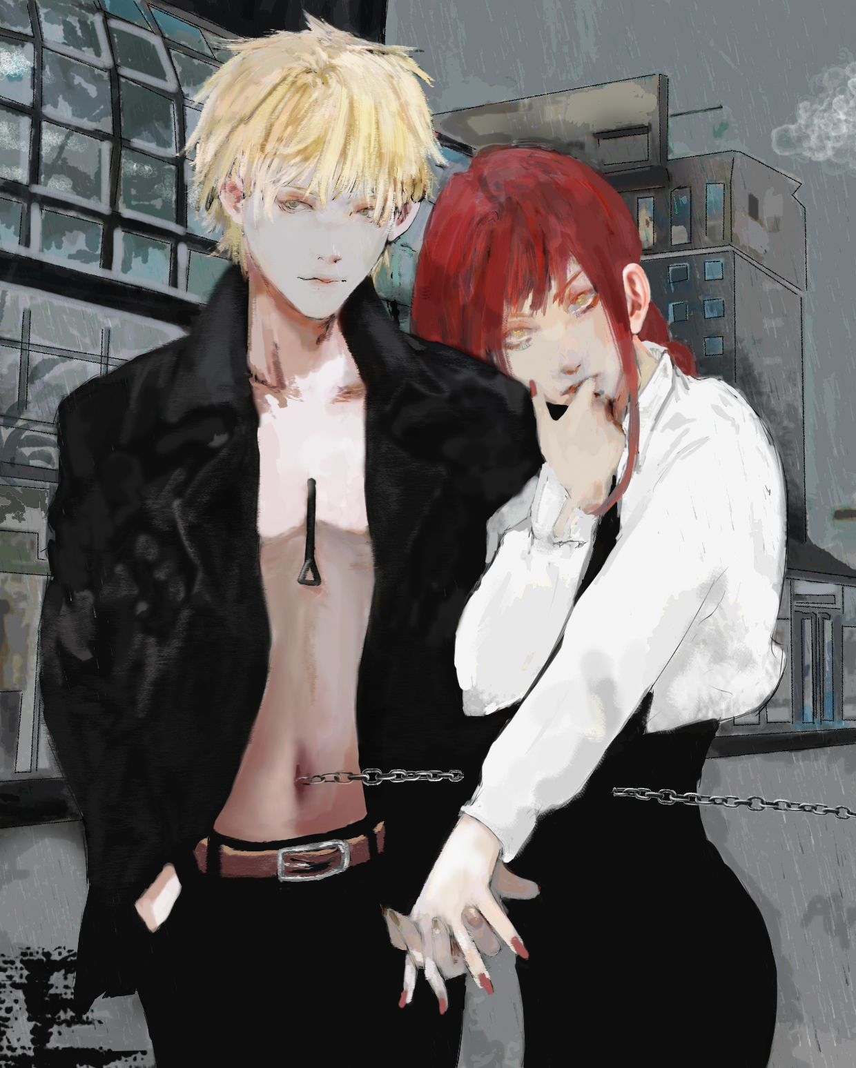 Denji and Makima by nerferuh on DeviantArt