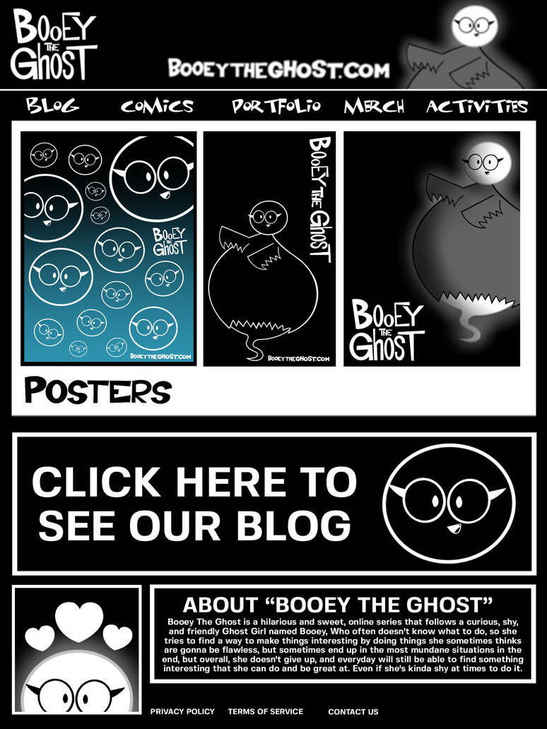 My Booey The Ghost Website design concept. by captnabel on DeviantArt
