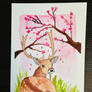 Cherry Blossom Deer 1