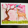 Cherry Blossom Deer 2