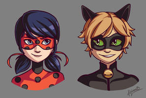 Ladybug and Chat Noir