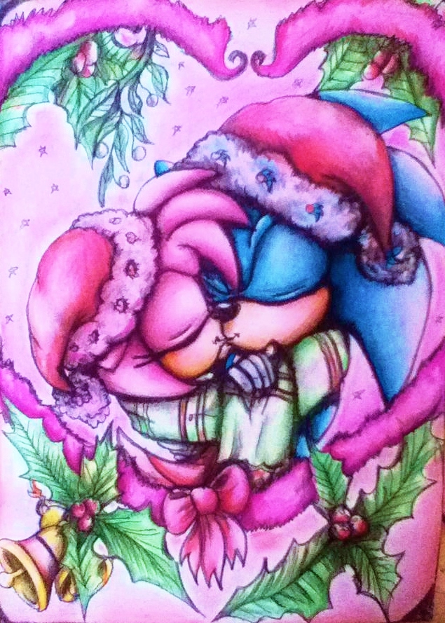 Mistletoe - [sonamy/fanart] by crownkk2 on DeviantArt