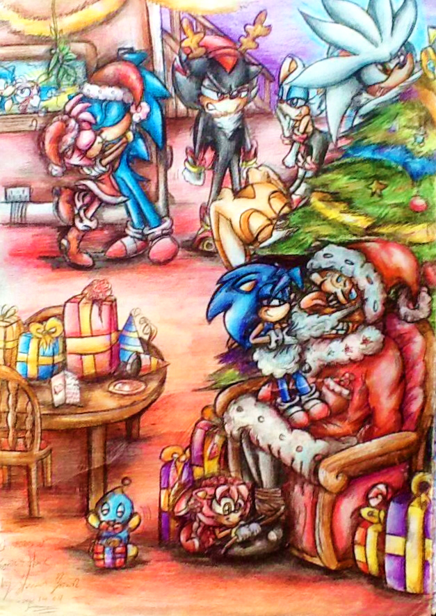 Festive Celebration - Colour pencil