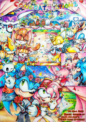 Classic Sonamy Adventure - Sonic x Amy (Sonamy) Comic Dub Compilation 