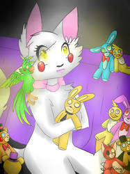 Little Mangle and Plushies