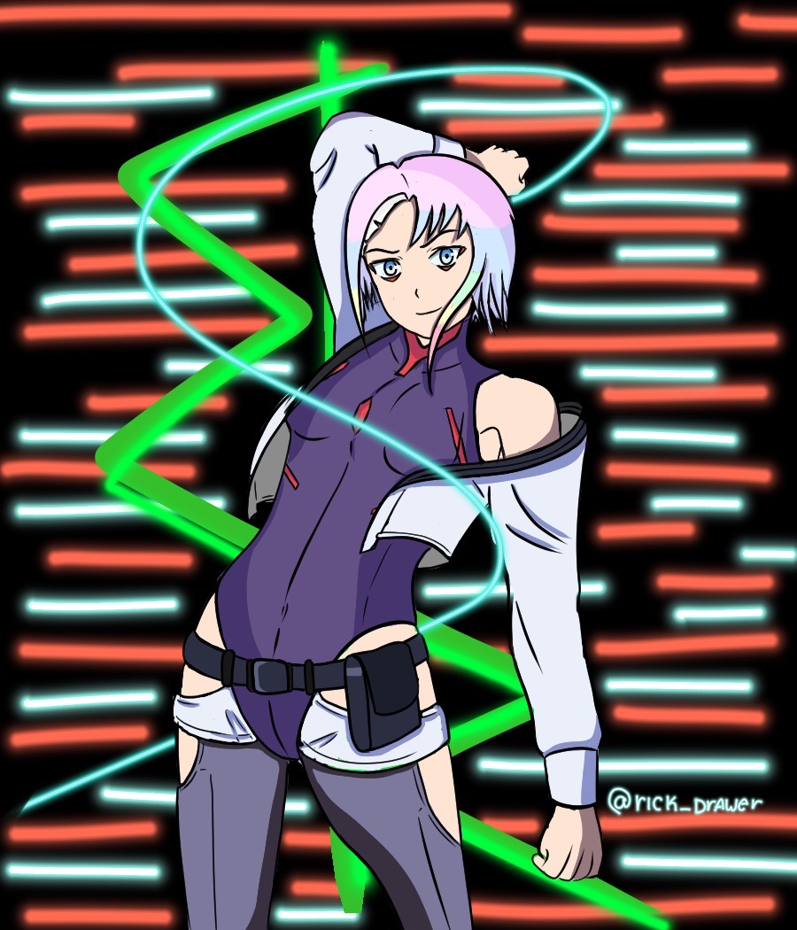 Lucy the netrunner from cyberpunk edge runners by rickdrawe24 on DeviantArt