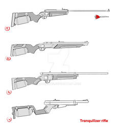 Tranquilizer Rifle Sketch