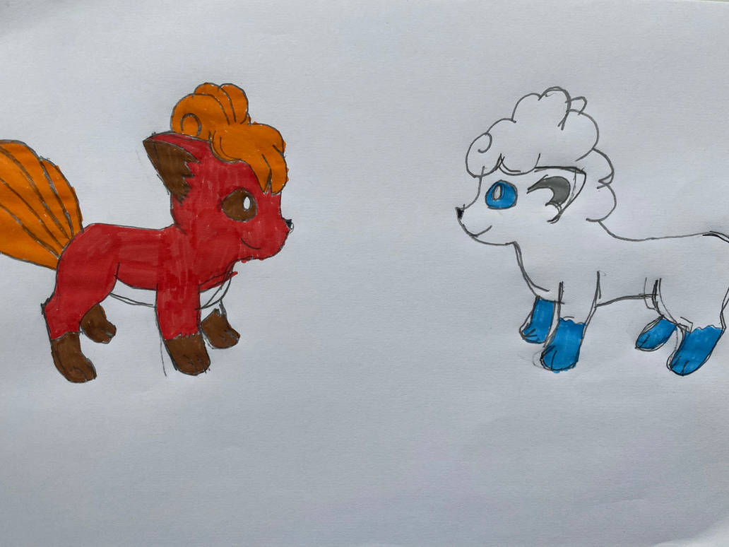 Normal Vulpix meet Alolan Vulpix by nickhalperin on DeviantArt