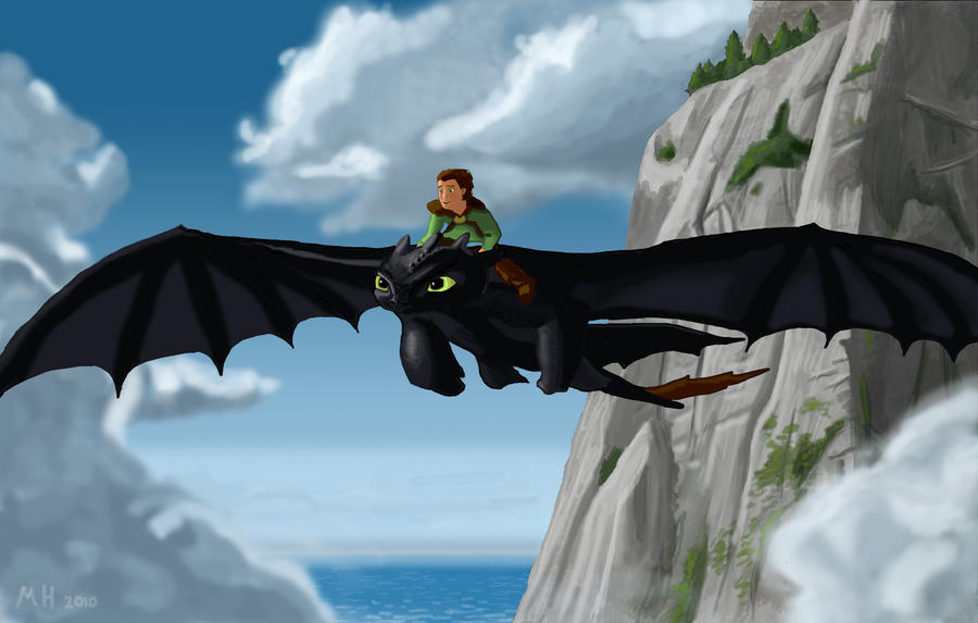 Hiccup Riding Toothless Minecraft Toothless and Hiccup Flying by MichaelHoweArts on DeviantArt