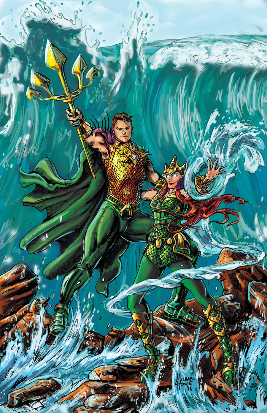 Battle Aquaman and Mera