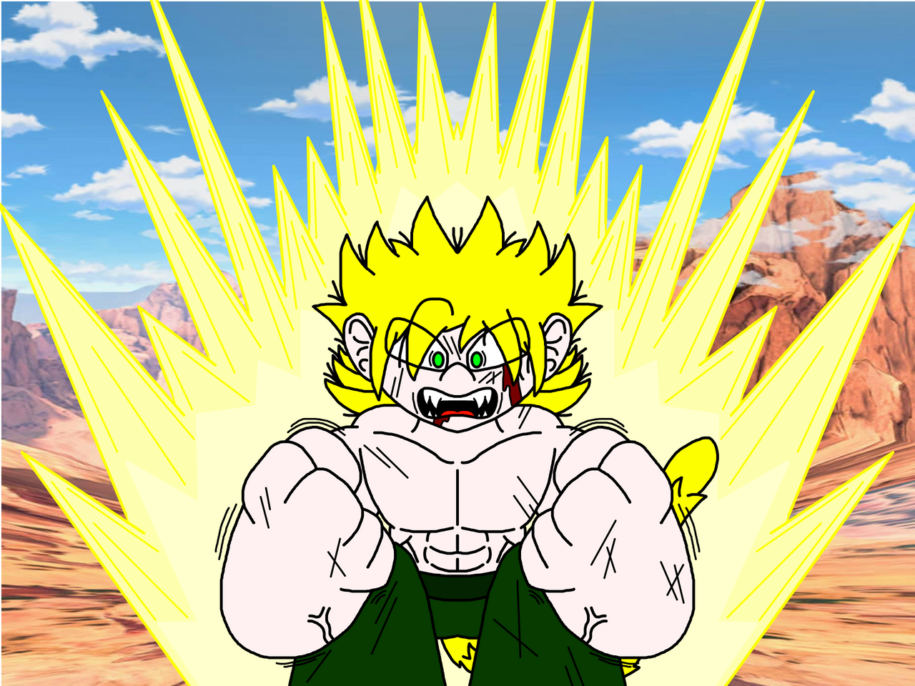 Pumken goes Super Saiyan