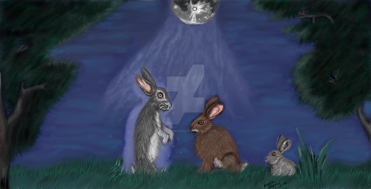 Japanese Moon Rabbit by Ravenwolf2012 on DeviantArt