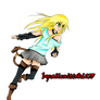 Anime Girl Running Render