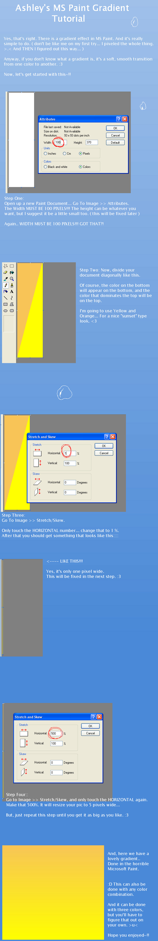 MS Paint Gradient Tutorial