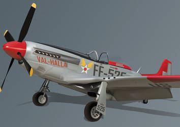 Mustang P-51 Vectorized