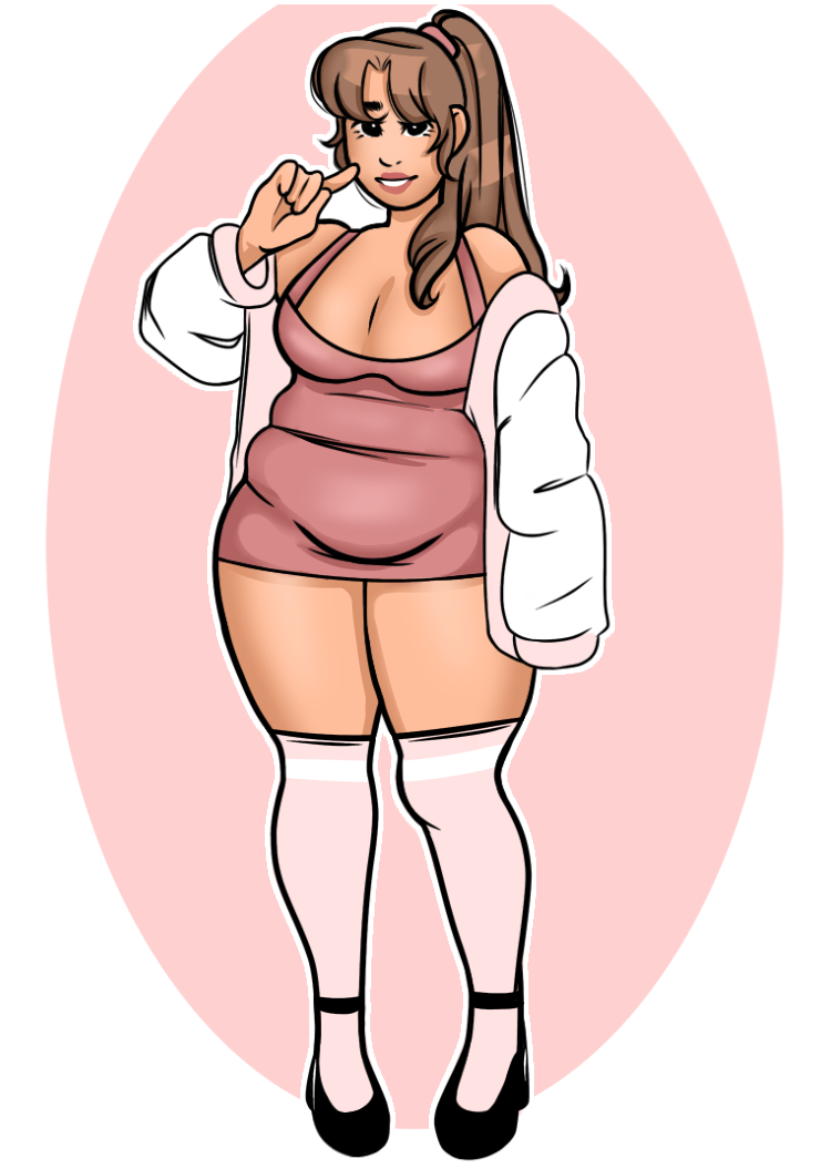 Coms Open] Plus size character drawing! by jessica3321 on DeviantArt