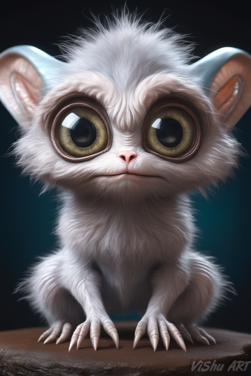 Cute fluffy alien by Sintarin on DeviantArt