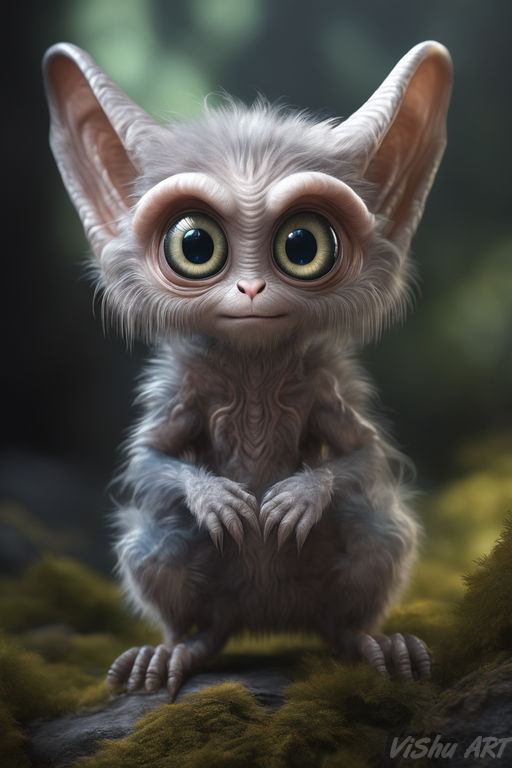 Cute fluffy alien by Sintarin on DeviantArt