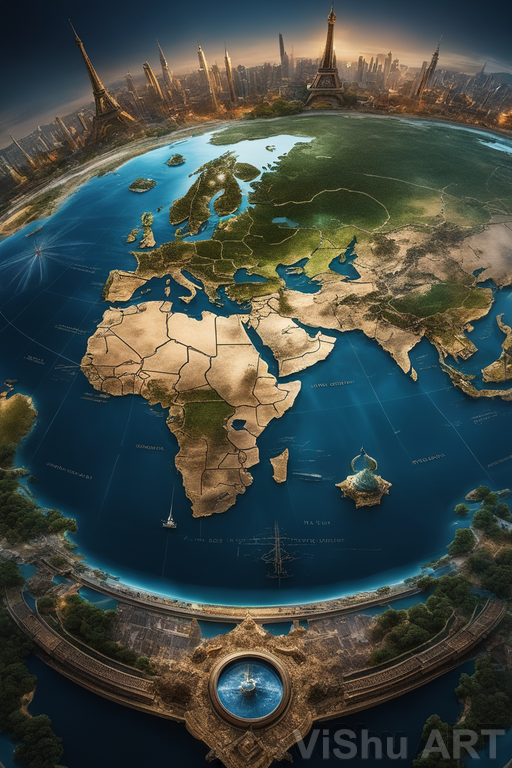 Fantasy map of the world by Sintarin on DeviantArt