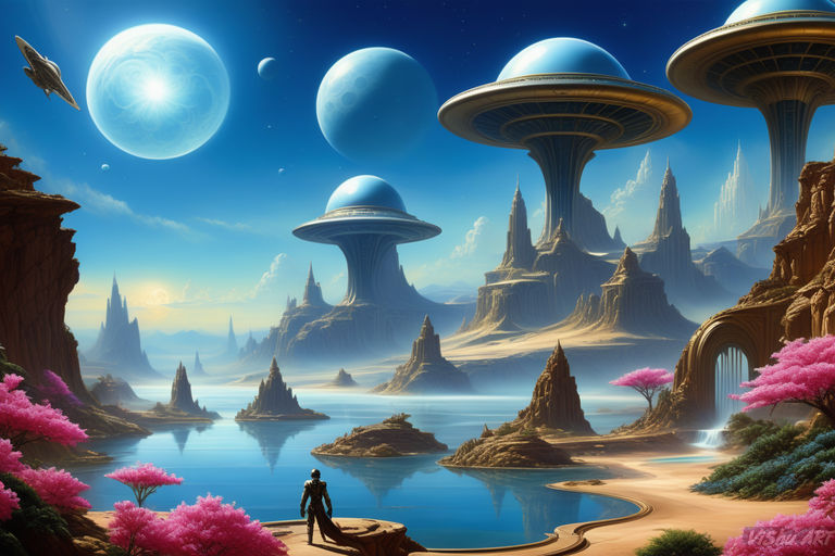 Alien fantasy landscape by Sintarin on DeviantArt