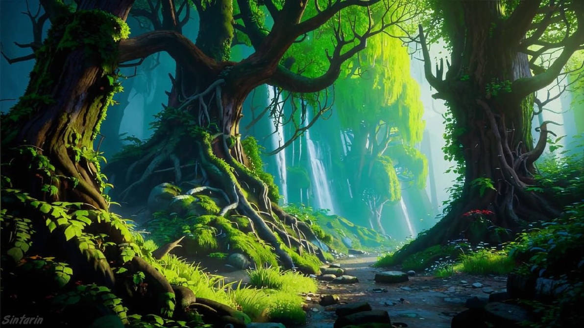 Fantasy forest by Sintarin on DeviantArt