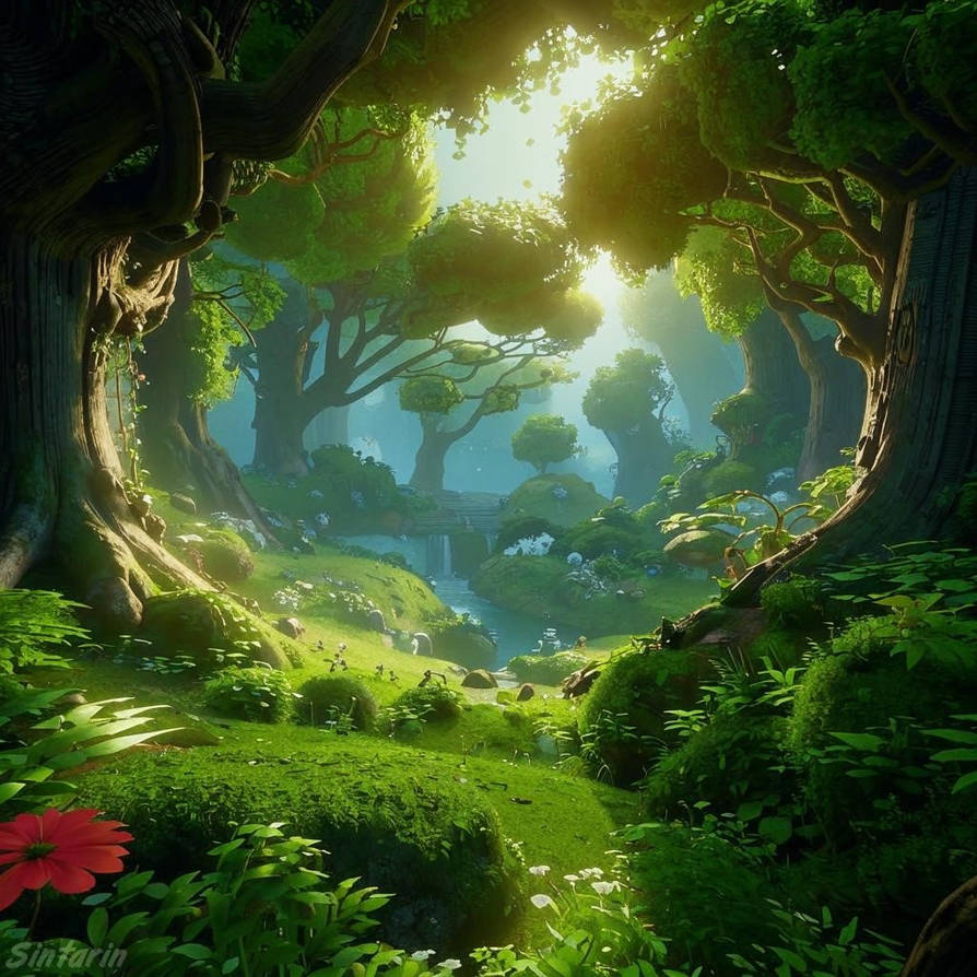 Fantasy forest by Sintarin on DeviantArt