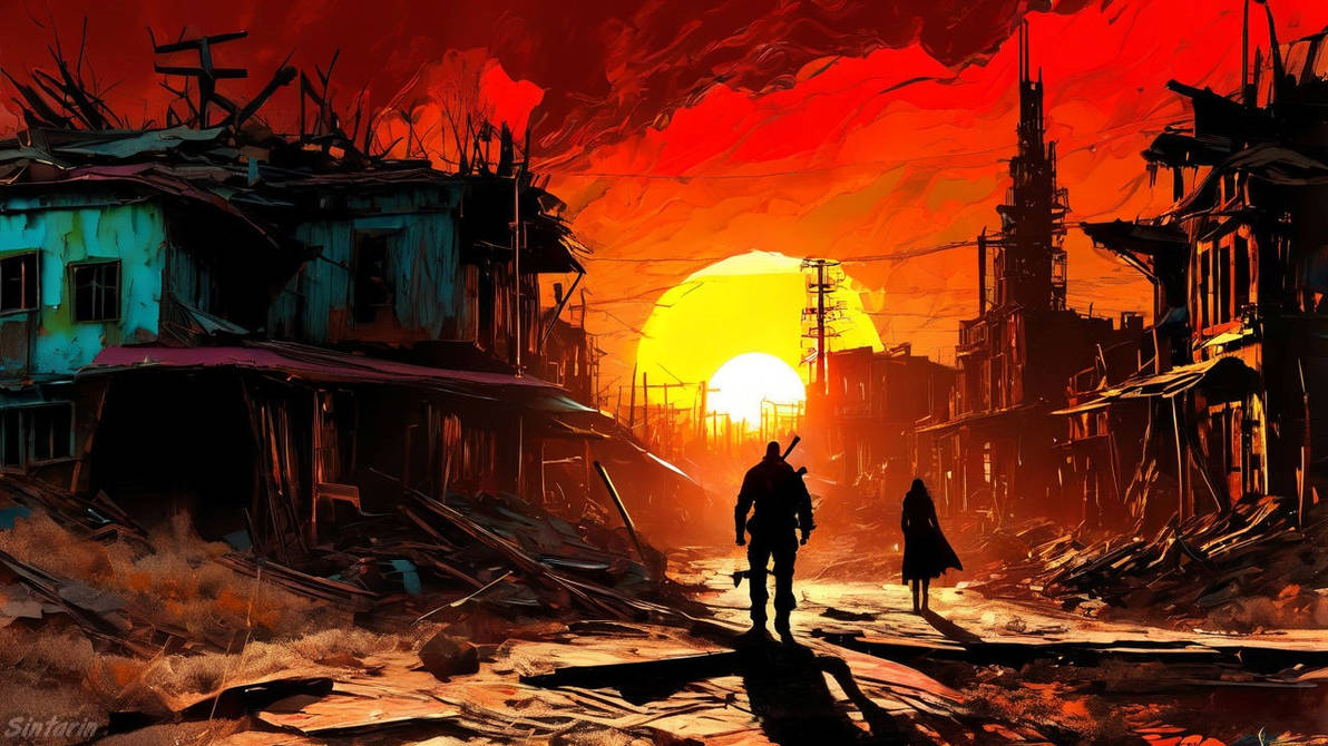 Fall Out Sun Sunrise fallout by Sintarin on DeviantArt