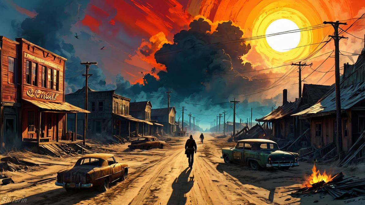Fall Out Sun Sunrise fallout by Sintarin on DeviantArt