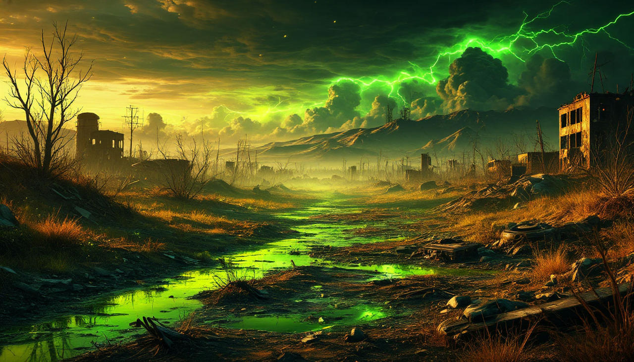 Computer Background Fallout Landscape Fallout landscape by Sintarin on DeviantArt