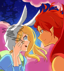 Fionna and Flame Prince (Comic Reference)