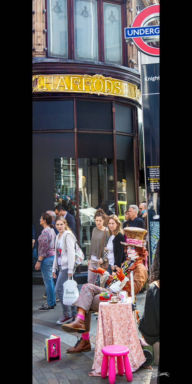 Mad Hatter near Harrods by JuanC-MLG