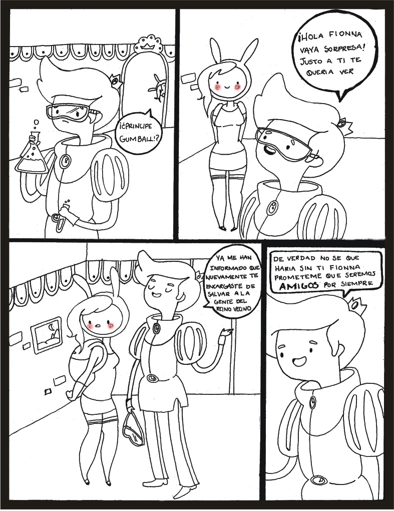 Cake and Fionna Comic pagina 2